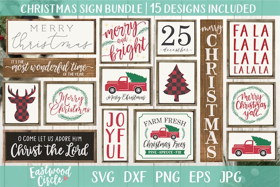 Download Christmas Sign Svg Bundle Christmas Svg Bundle Christmas Etsy PSD Mockup Templates
