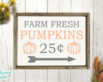 Farm Fresh Pumpkins svg, Fall svg, Fall svg Files, Fall Sign svg, Fall Sign svg Files, Fall svg Files for Cricut, Fall svg Designs, Autumn