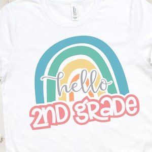 Hola 2º Grado Rainbow svg, Hola Segundo Grado Rainbow svg, Hola 2º Grado svg, Hola Segundo Grado svg, 2do Grado svg, Segundo Grado svg