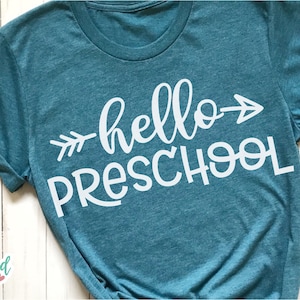 Hallo Kleuterschool svg, Kleuterschool svg, School svg, School svg Bestanden, Leraar svg, School Shirt svg, Basisschool svg, Kleuterschool Shirt svg