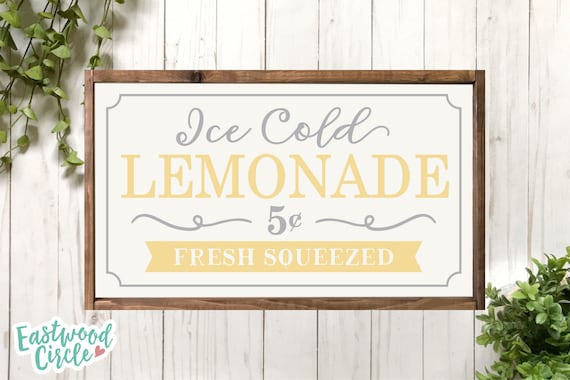 Ice Cold Lemonade svg, Summer svg, Summer Sign svg, Summer svg Files, Summer svg Files for Cricut, Summer Farmhouse svg, Sign svg, dxf, png