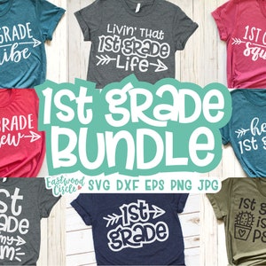 1st Grade svg Bundle, 1st Grade svg, First Grade svg, School svg, School svg Files, 1st Grade Teacher svg, School svg Bundle, Teacher svg