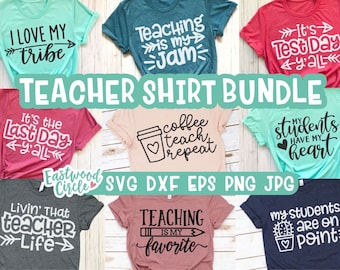 Teacher svg Bundle, Teacher svg, Teacher svg Files, Teacher svg Files for Cricut, svg Teacher, Teacher Sayings svg, Teacher png Sublimation