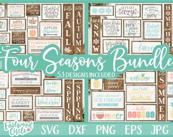 Vier Jahreszeiten svg Bundle, Herbst svg, Winter svg, Frühling svg, Sommer svg, Weihnachten svg Bundle, Weihnachten svg, Weihnachten svg Files, Sign svg