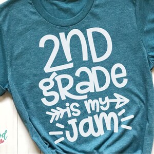 2nd Grade Is My Jam svg, Second Grade Is My Jam svg, 2nd Grade svg, Second Grade svg, School svg, School svg Files, Teacher svg, dxf, png