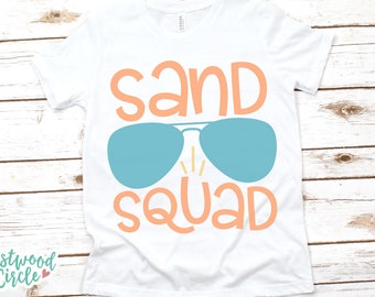 Sand Squad svg, Beach svg, Beach svg Files for Cricut, Beach svg Files, Beach Shirt svg, Beach svg Boys, dxf, png, Commercial Use svg, eps