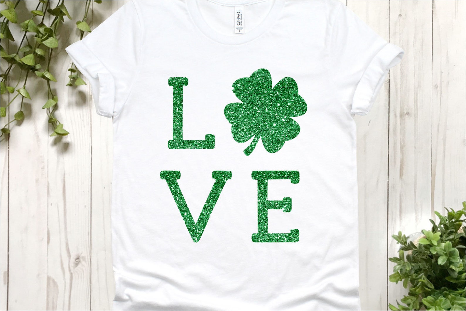 Love Shamrock svg Shamrock Love svg St. Patrick&rsquo;s Day | Etsy