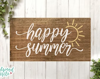 Happy Summer svg, Summer svg, Summer Sign svg, Summer svg Files, Summer svg Files for Cricut, Summer svg Designs, svg Files, Sign svg, dxf