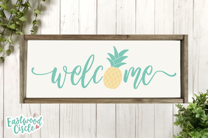 Download Summer Welcome svg Pineapple Welcome svg Summer svg Summer ...