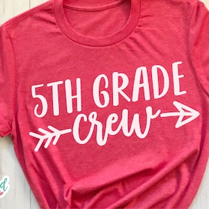5th Grade Crew svg, 5th Grade svg, Fifth Grade svg, School svg, School Crew svg, Grade Crew svg, Teacher svg, Elementary School svg, dxf