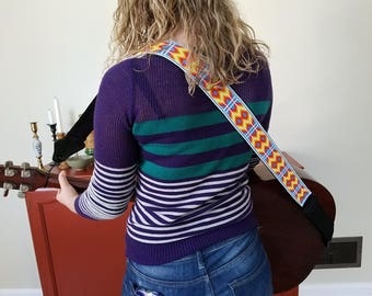 Hand Perlen Gitarre Riemen - Glas Samen Perlen