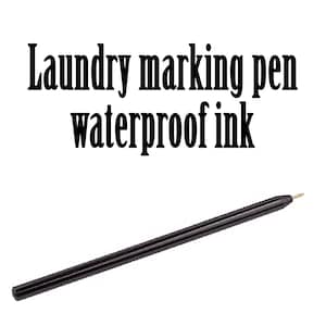 6 x Zig Kuretake Laundry Pen Medium 0.8mm Black, Marker Uniform Garment  Marking