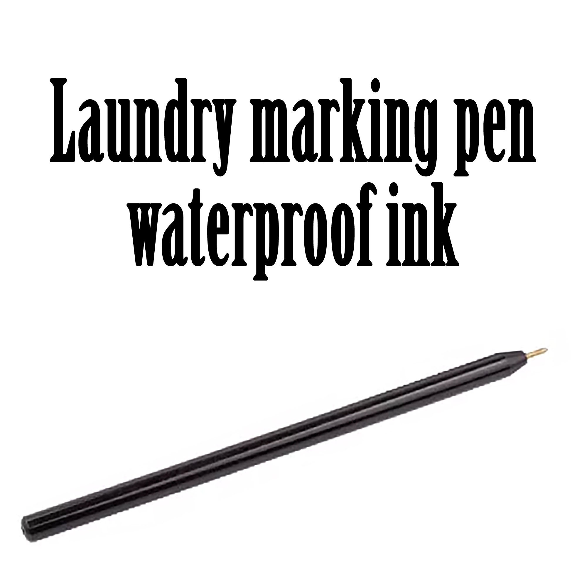 6pcs Zig Kuretake Laundry Pen Medium 0.8mm | Black | Name Marker Uniform  Garment Marking