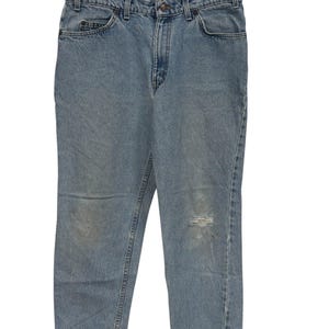 Vintage 90&#39;s Levi&#39;s 550 Orange Tab Denim Jeans Size 31x27