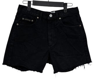 Vintage 90s Kids/youth Levi's Levi Strauss Black Denim Jean Shorts