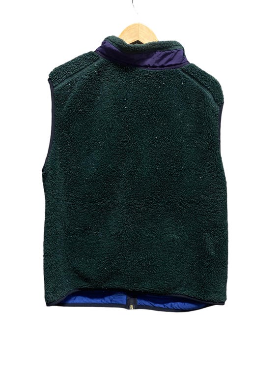 Vintage 90's Patagonia Green Fleece PEF Vest Made in USA