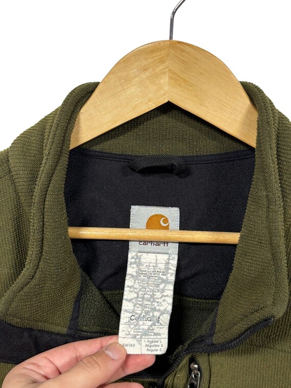 Vintage Carhartt Olive Green Fleece Vest Size Large - Etsy Canada