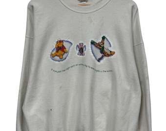 Vintage 90's Disney Winnie the Pooh Cartoon Sweater Size XL