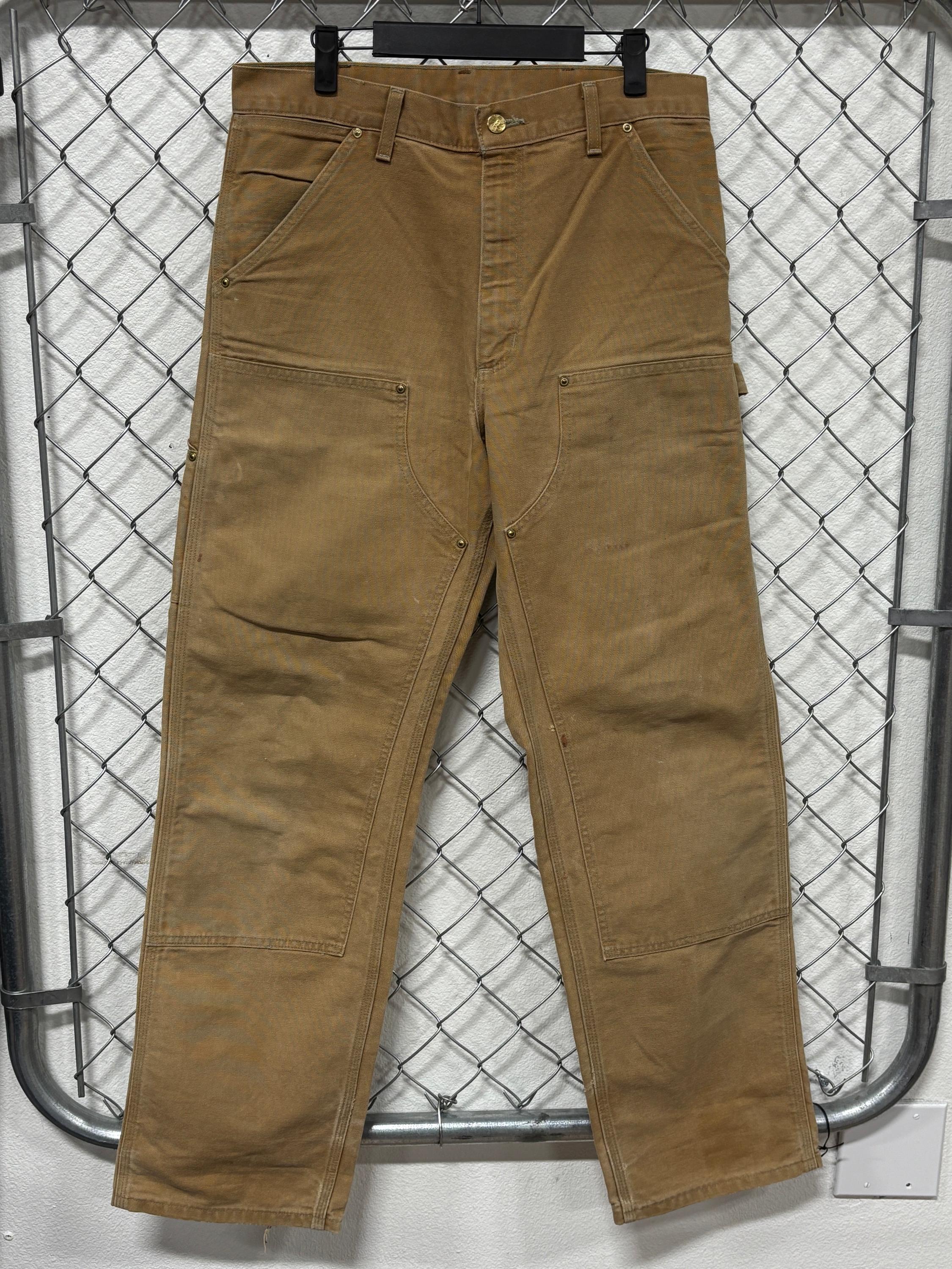 Carhartt Double Knee Brown Pants - Etsy