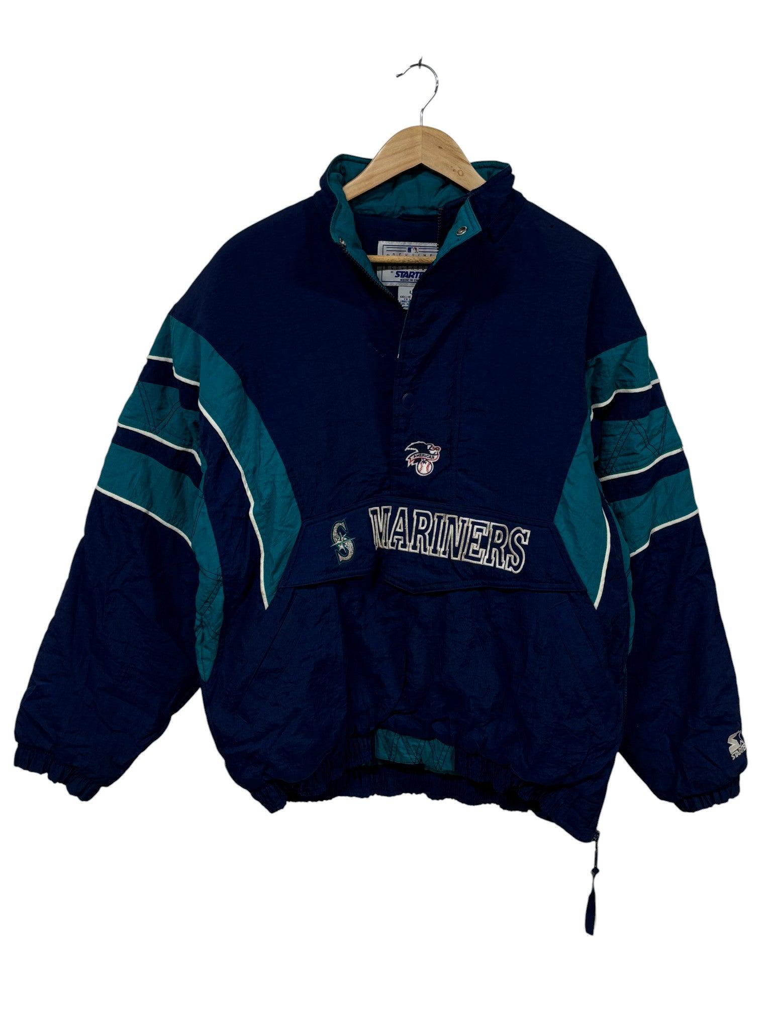 Vintage 90's Starter Seattle Mariners Puffer Jacket Size Large - Etsy