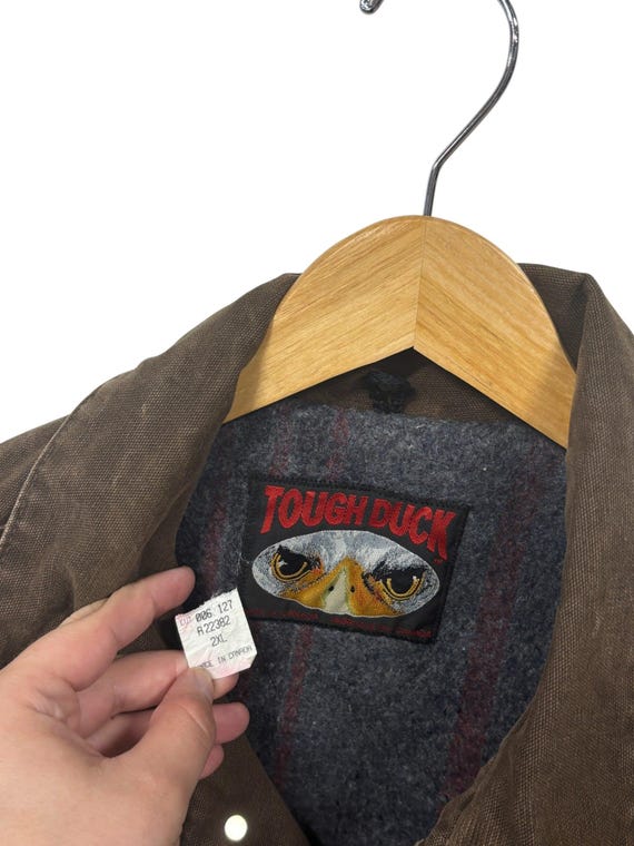 ヴィンテージ 90年代 タフダック ダークブラウン フランネル裏地