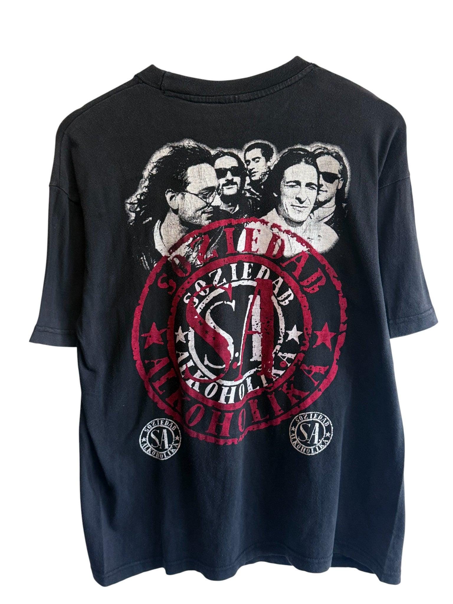 レア SOZIEDAD ALKAHOLIKA バンド Tシャツ Vintage Soziedad Alkoholika Spanish Punk Band Graphic Tee Size
