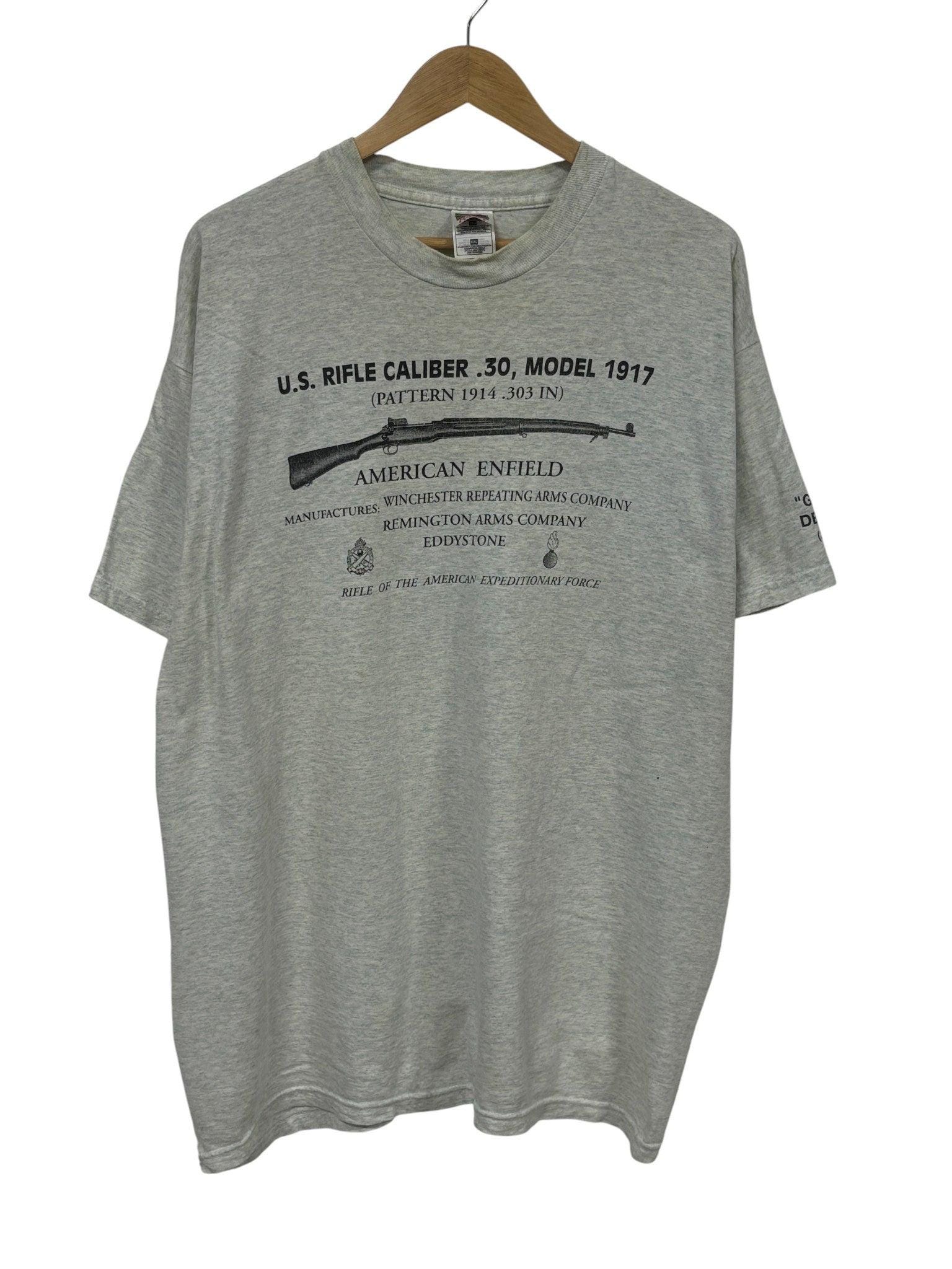 Winchester Official Vintage Legend T-Shirt For Men | Military Green Graphic Tee, Classic Fit, XX-Large - View #9