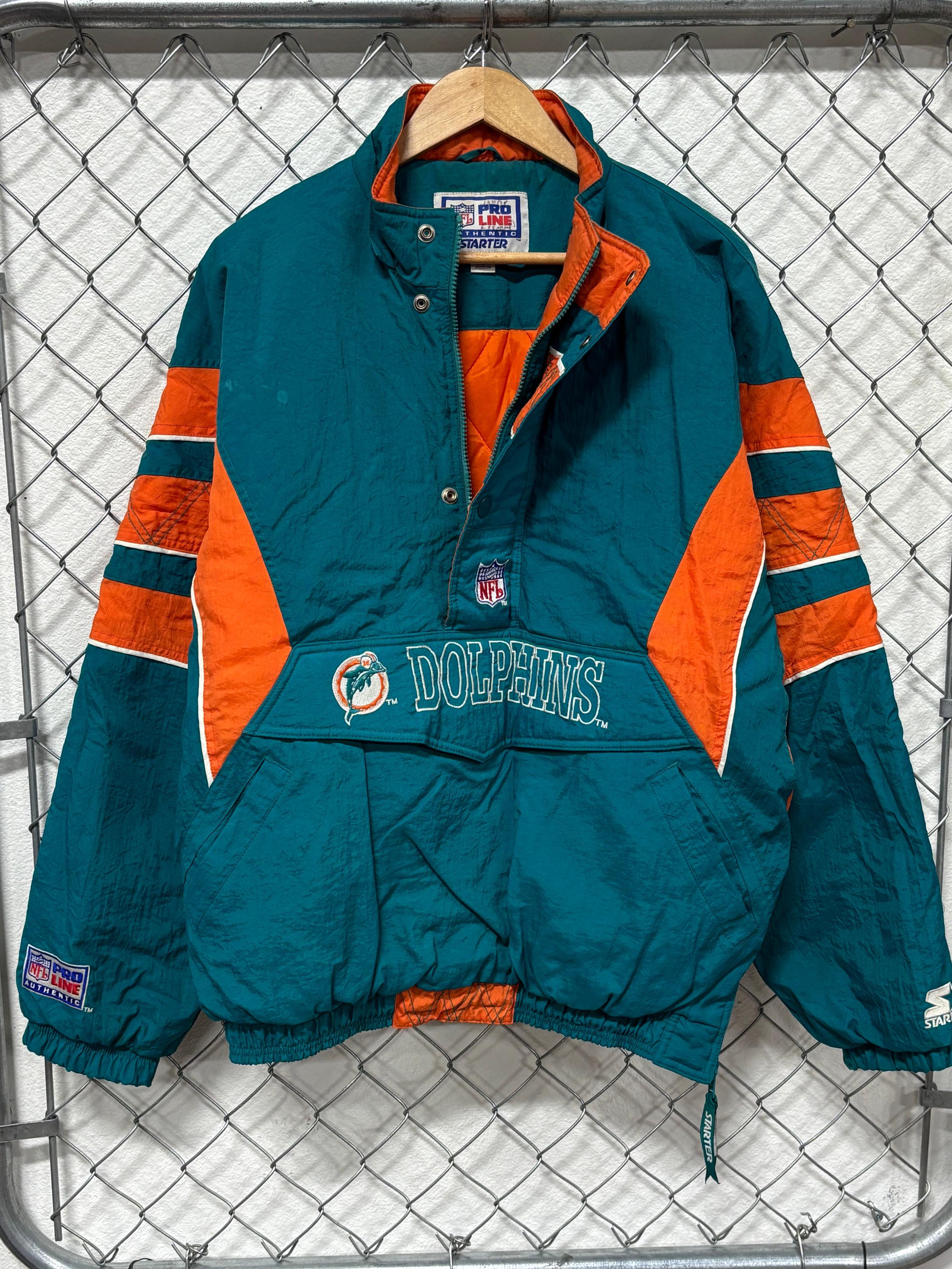 Vintage 90's Miami Dolphins Starter Puffer Jacket Size XL - Etsy