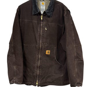 Vintage Carhartt C61 Brown Traditional Sherpa Lined Work Jacket