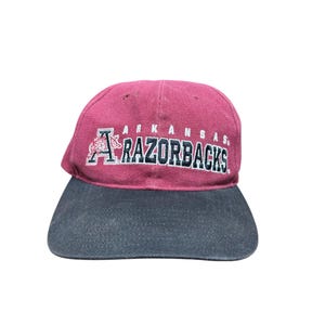 Vintage 90&#39;s Arkansas Razorbacks Collegiate Strapback Hat