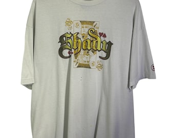 VTG Shady Ltd Shirt Eminem Logo Y2K Black Tshirt Tee Sz M Slim