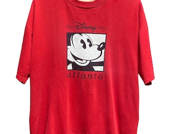 Vintage 90's Mickey Mouse Atlanta Disney Store Tee Size XL
