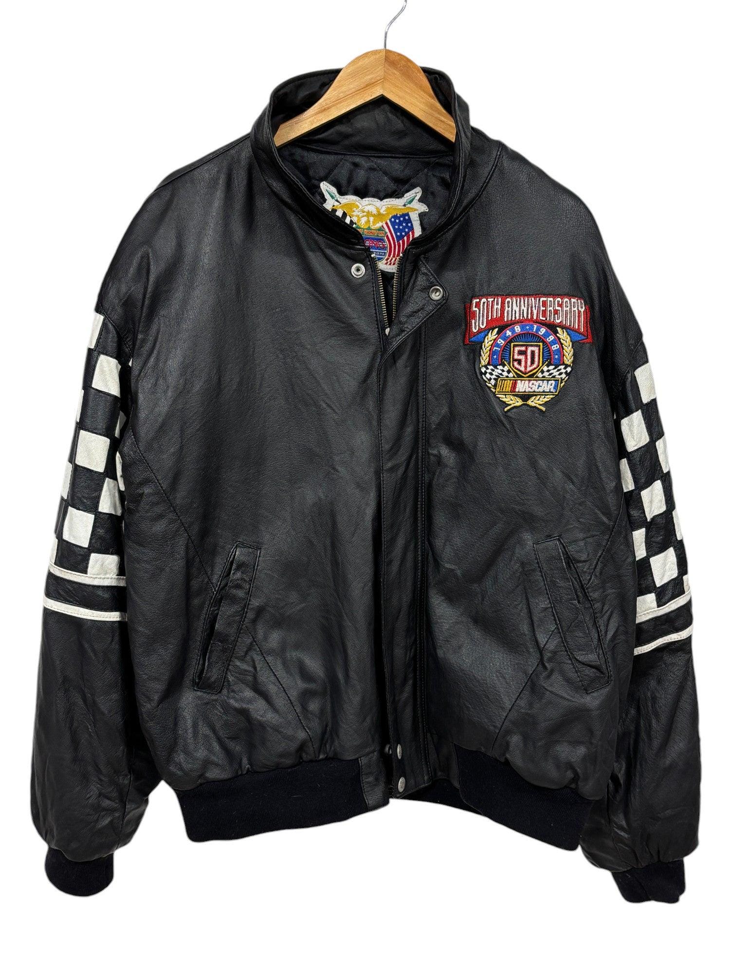 Vintage 1998 Jeff Hamilton NASCAR 50th Anniversary Leather Vintage 1998 Jeff Hamilton NASCAR 50th Anniversary Leather