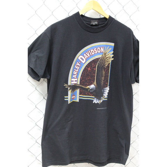 Vintage 1992 Harley Davidson 3D Emblem Tee