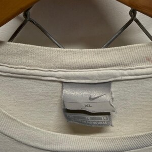 Vintage Y2K Nike Futura Swoosh Logo Graphic Tee Size XL image 2