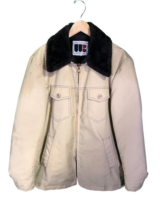 Vintage William Barry Coat 1970's Jacket Fleece Lined Men's