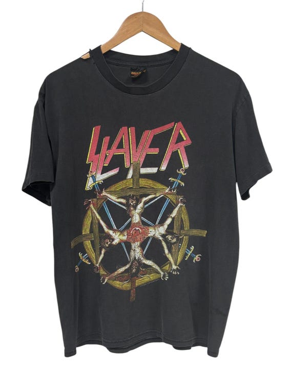 Vintage 1994 Slayer Circle of Beliefs Brockum Tag Metal Band Tee  