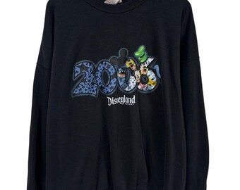 Suéter vintage de dibujos animados de Disneyland Resort, talla XXL