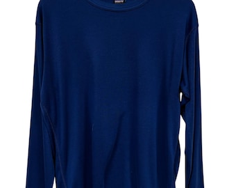 Vintage Patagonia Capilene Blue Long Sleeve Shirt Size Large
