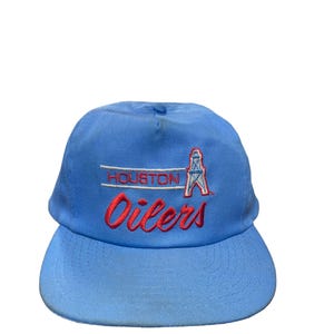 Vintage 90&#39;s Houston Oilers Sports Specialties Script Snapback