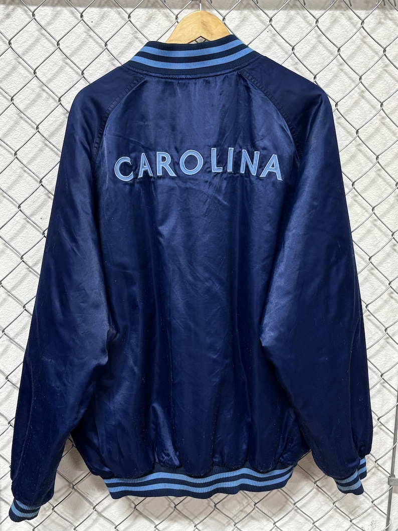 Vintage Nike Distressed University North Carolina Nylon Jacket Size XL image 6