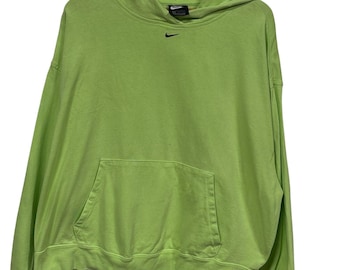 Nike Green Center Swoosh Hoodie Size XL