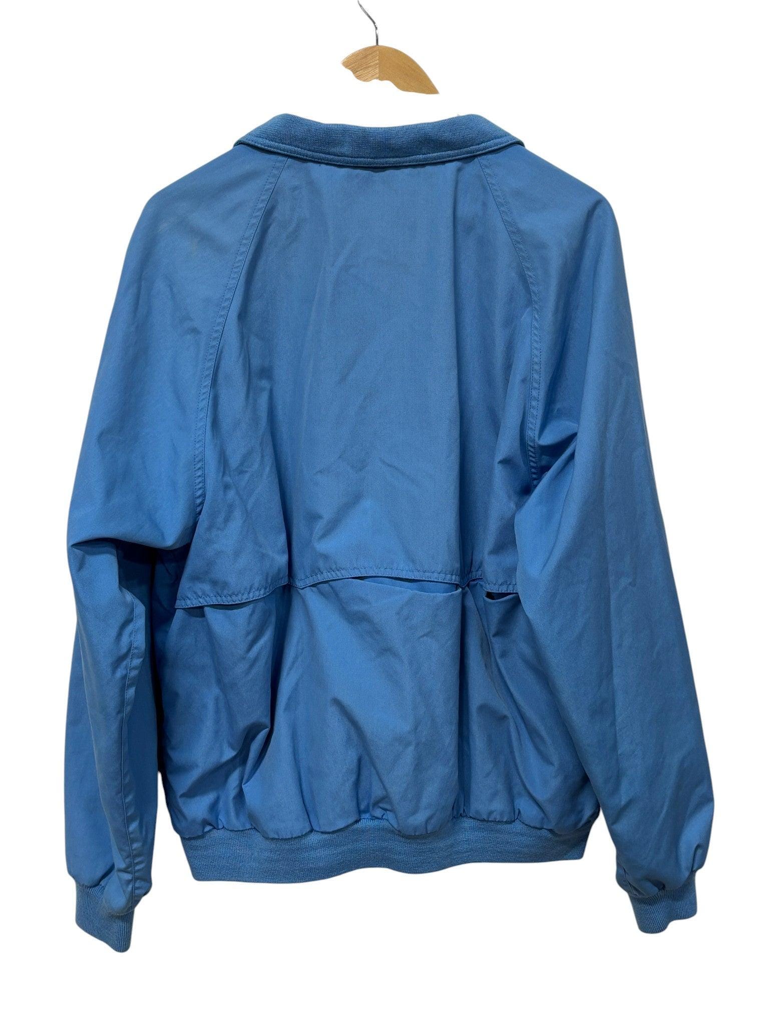 Vintage 90's Eddie Bauer Flannel Lined Blue Harrington Style