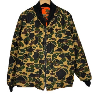 Vintage American Field Reversible Hunting Camo Jacket Size Large