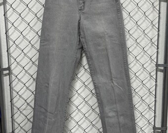 Vintage Women's Wrangler Grey Western Denim Jeans Size 26x34