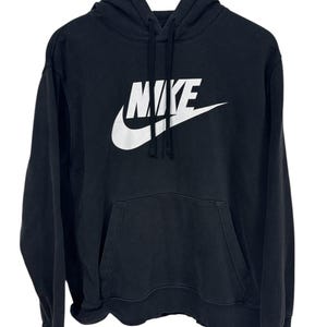 Nike Futura Swoosh-logotyp svart huvtröja storlek large bild 1