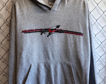 Vintage Y2K Nike Just Do It Grey Swoosh Hoodie Size XXL
