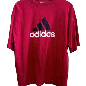 Vintage 90&#39;s Adidas Classic Logo Graphic Tee Size XL