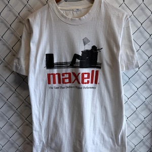 Vintage Maxell Tshirt - Etsy