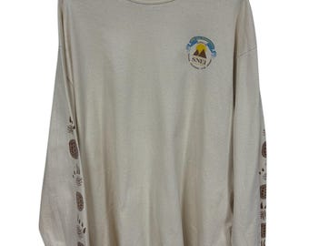 Vintage 00&#39;s SNEI Wildlife Conservation Long Sleeve Graphic Tee Size XL